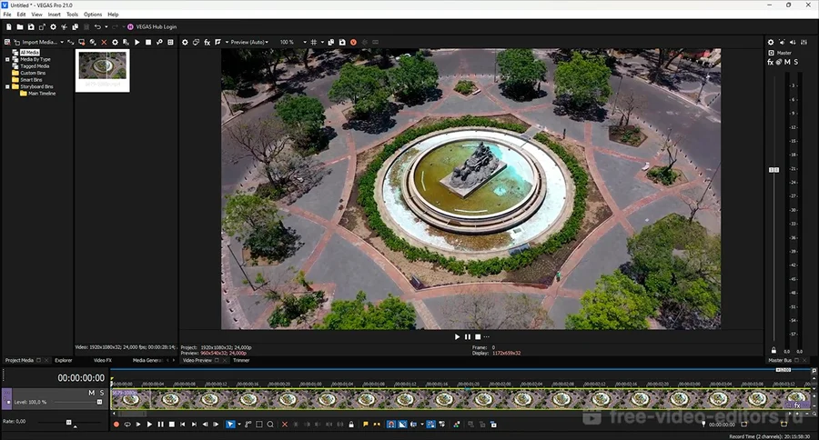 Скриншот VEGAS Pro
