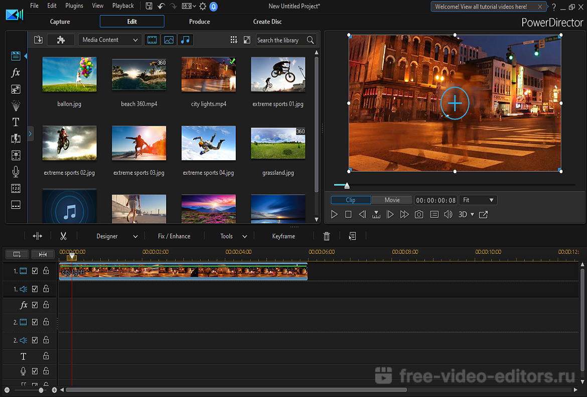 powerdirector video editor free download