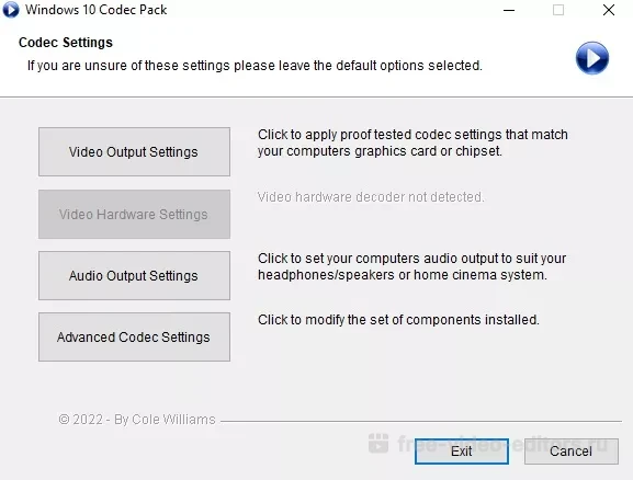 Windows 10 Codec pack